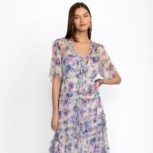 Johnny Was Glinda Silk Maxi Dress (XS)